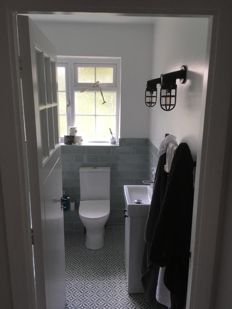 painted bathroom