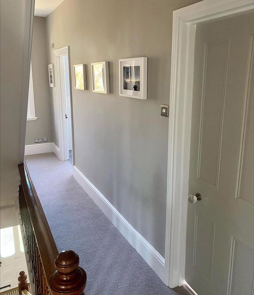 top of stairs