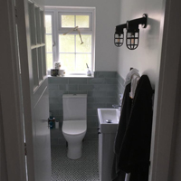 decorated bathroom