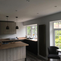painted kitchen